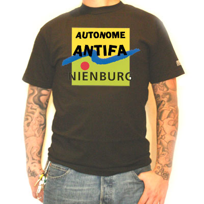 Das neue T-Shirt der Autonomen Antifa Nienburg